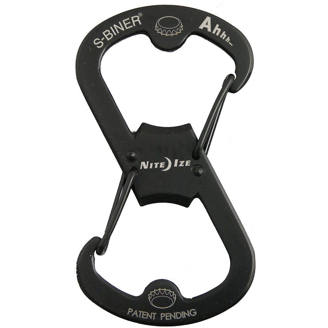 NITE IZE - S-Biner Ahhh Black Carabiner & Bottle Opener