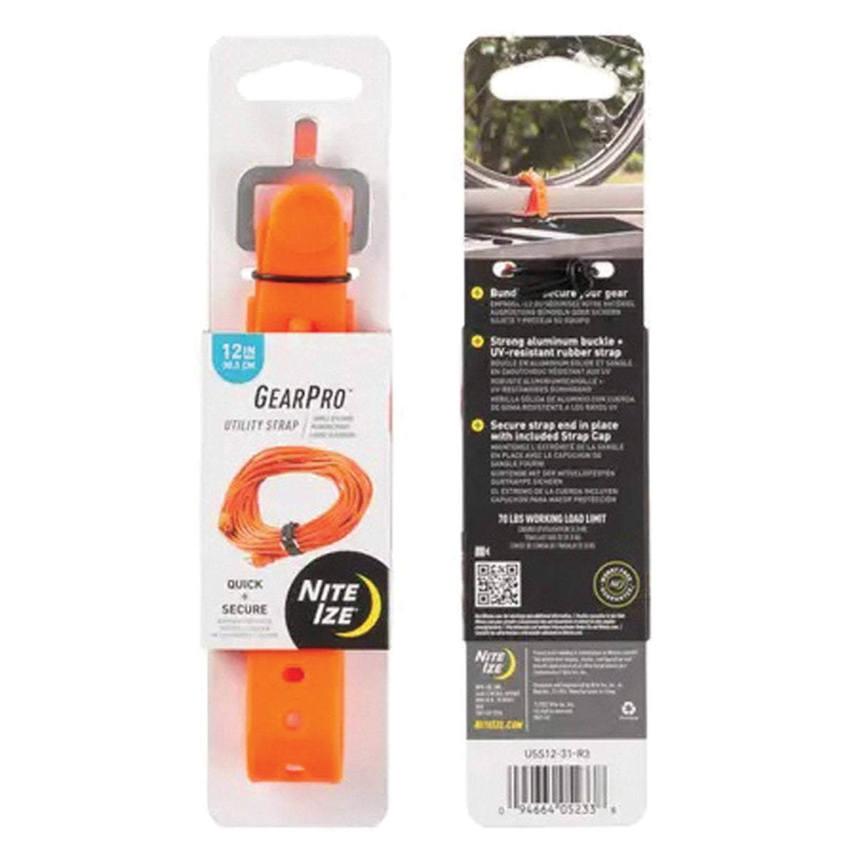 NITE IZE - GearPro Utility Strap 24 Inch - Bright Orange