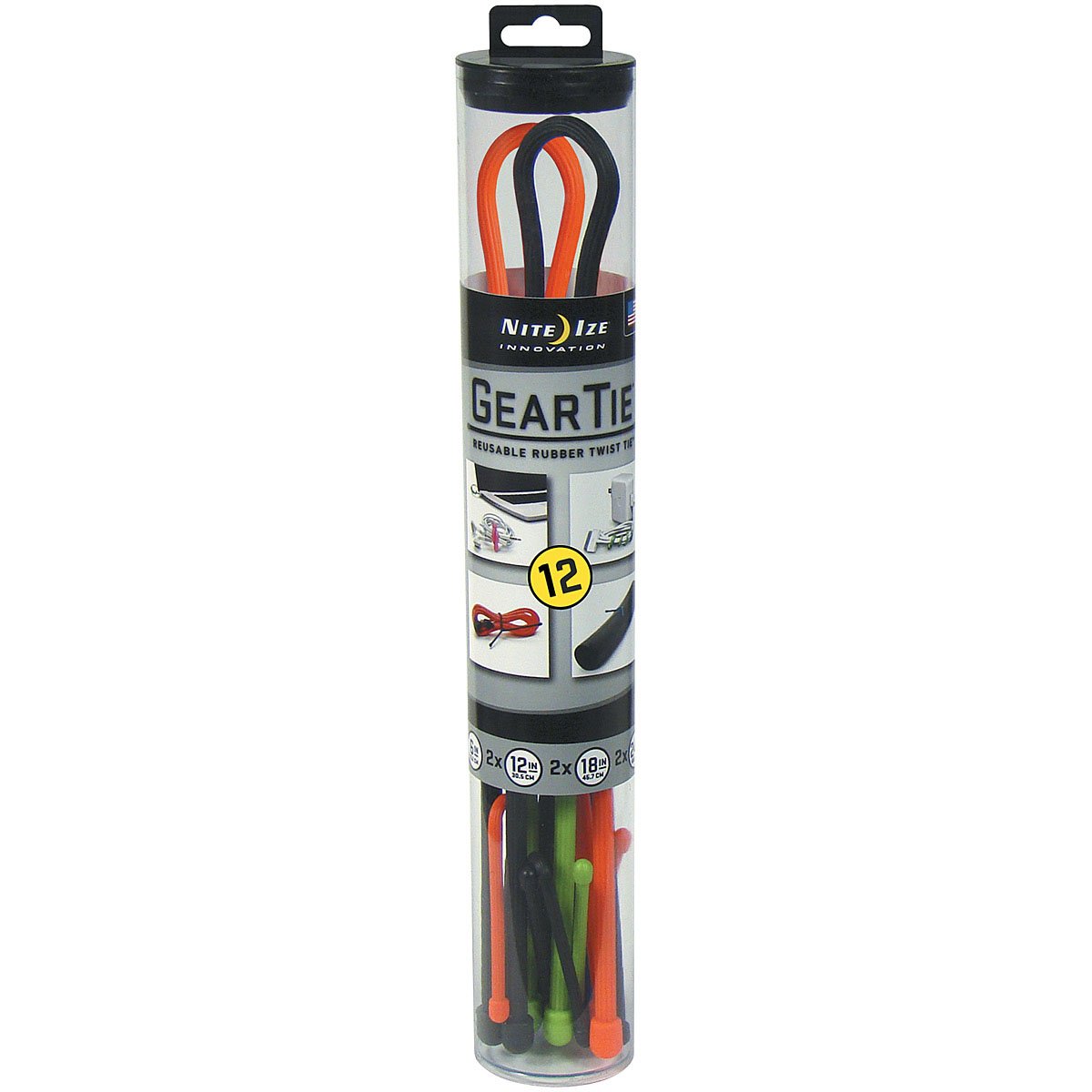 NITE IZE - Gear Tie Tube Assortment 12 Pack