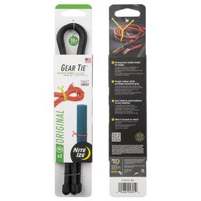 NITE IZE - Gear Tie 18" Black 2-Pack