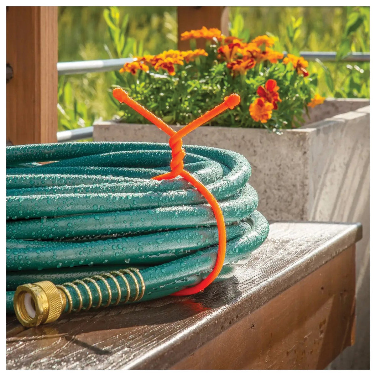NITE IZE - Gear Tie 12" Bright Orange 2 Pack