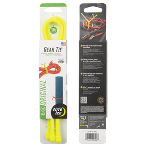 NITE IZE - Gear Tie 18" Neon Yellow 2 Pack