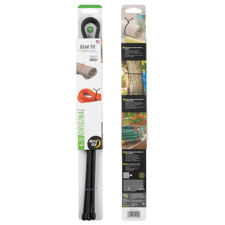 NITE IZE - Gear Tie 32" Black 2-Pack