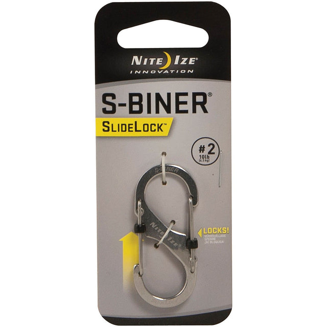 NITE IZE - SlideLock Steel S-Biner #2 SS