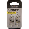 NITE IZE - MicroLock Steel S-Biner 2 Pack