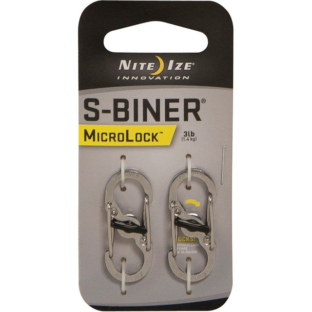 NITE IZE - MicroLock Steel S-Biner 2 Pack