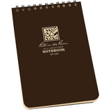 Rite in the Rain - Top Spiral Notebook 4 x 6 - Brown