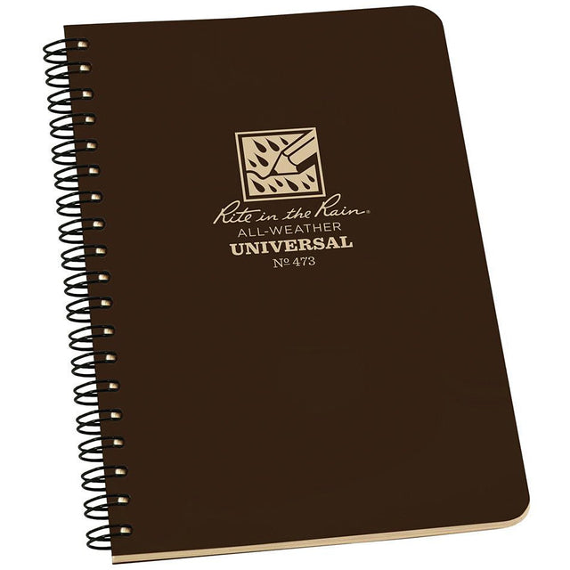 Rite in the Rain - Spiral Notebook Brown 4 5/8 x 7