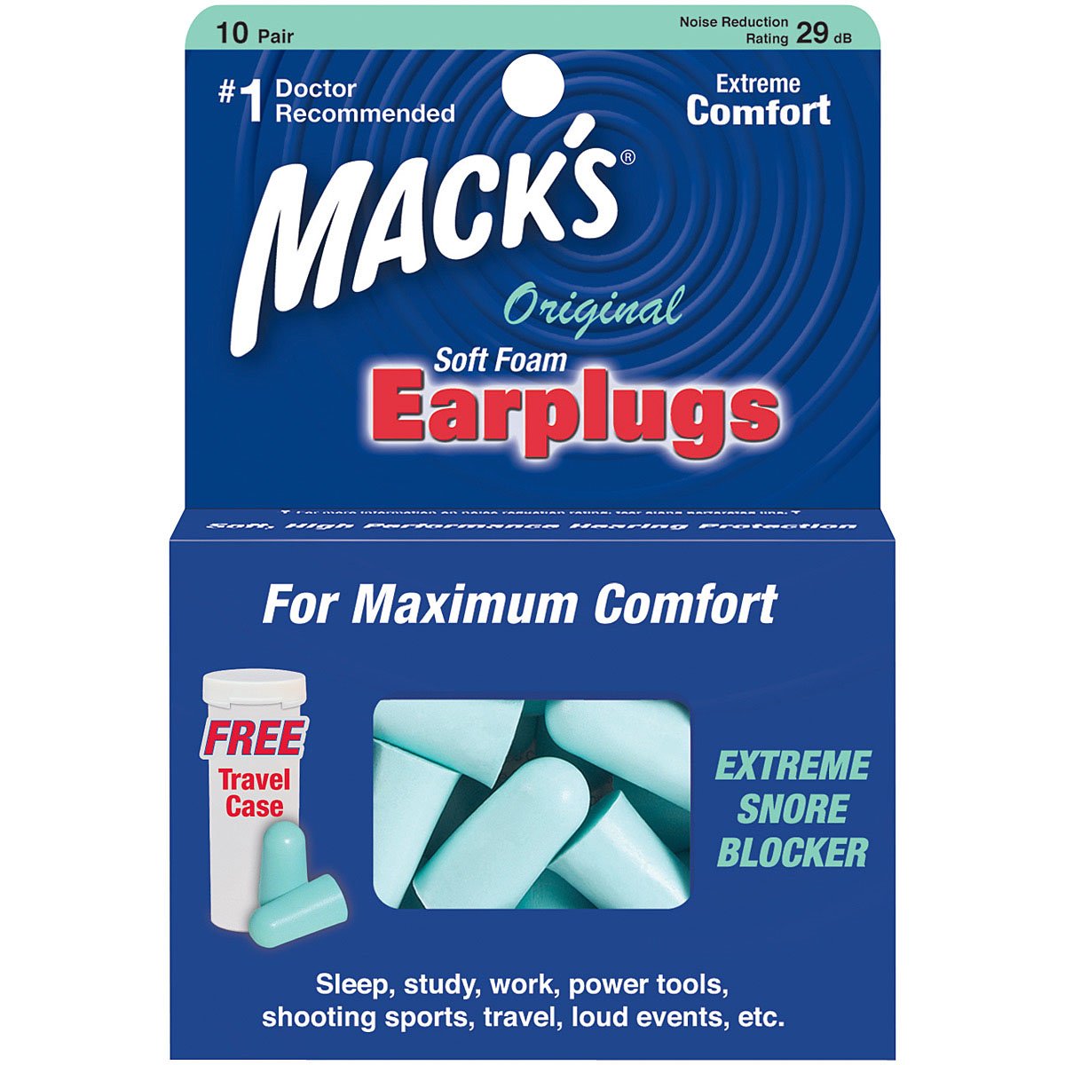 MACK'S - Original Earplugs 10 Pairs