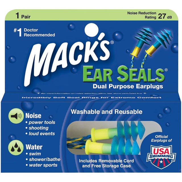 MACK'S - Ear Seals Earplugs with 27 dB Noise Reduction