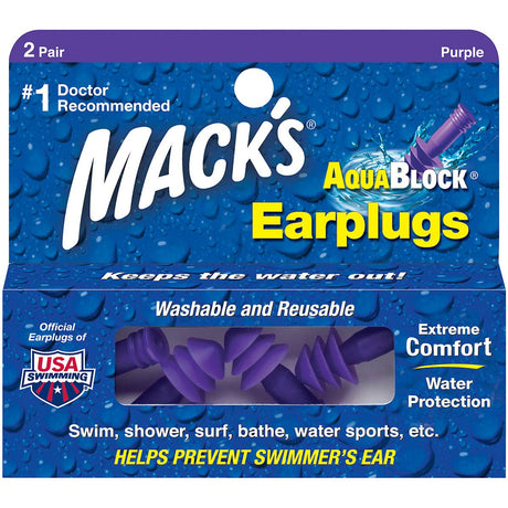 MACK'S - AquaBlock Earplugs 2-Pack