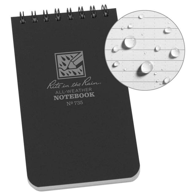 Rite in the Rain - Black 3x5 Tactical Notebook