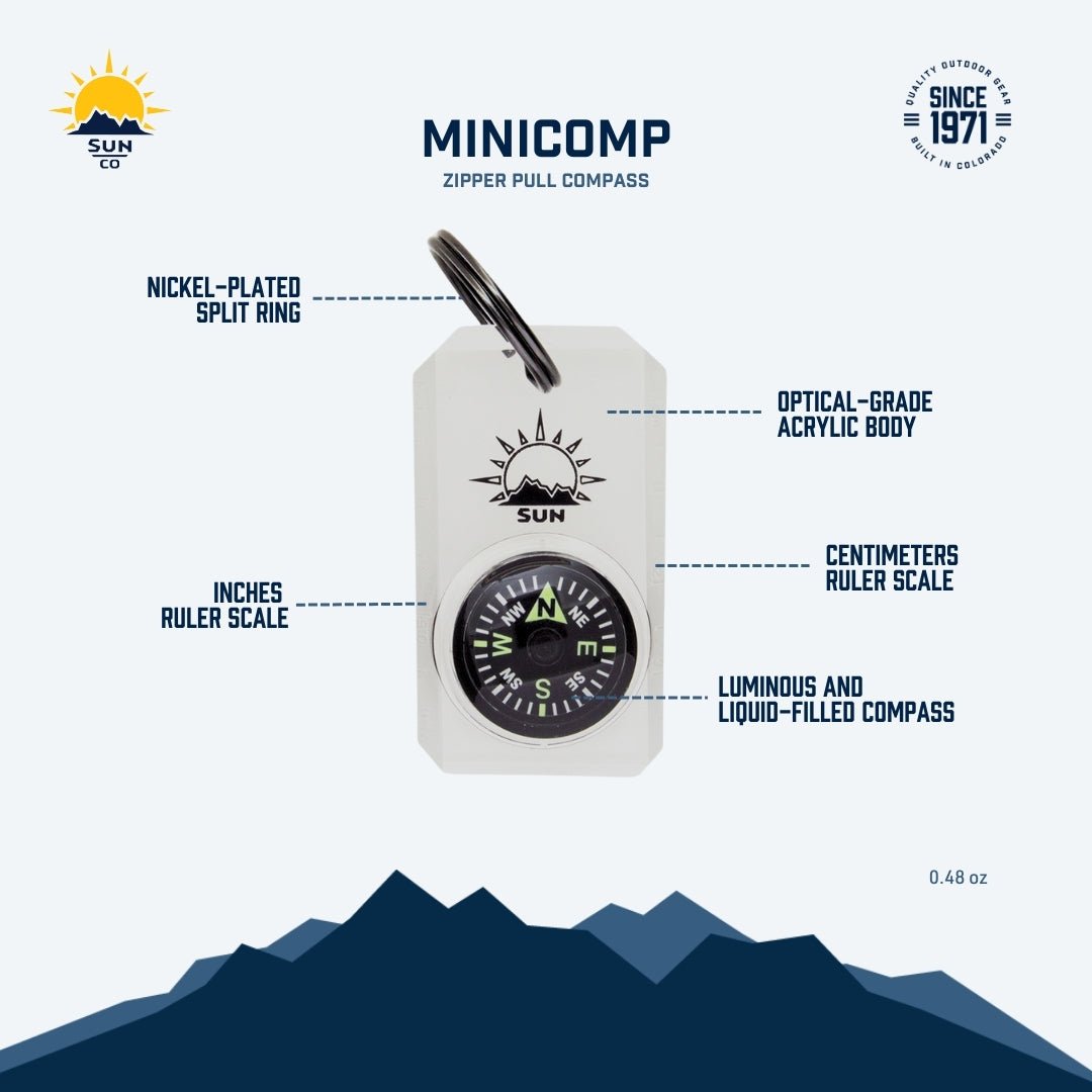 SUN - MiniComp I Clear Mini Compass