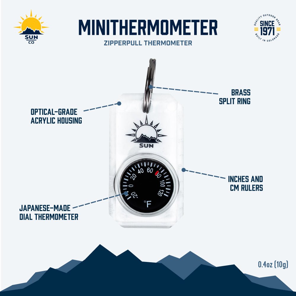 SUN - MiniThermometer Liquid-Damped Thermometer