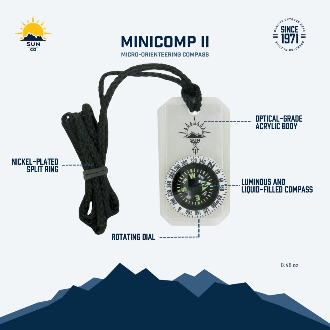 SUN - MiniComp II Micro-Orienteering Compass