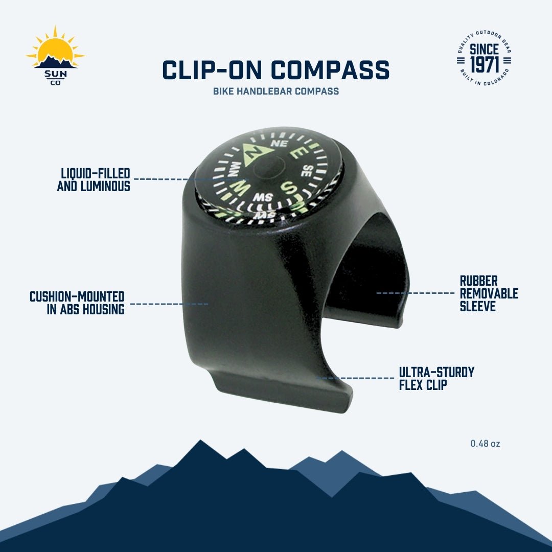 SUN - Clip-On Compass for Bikes