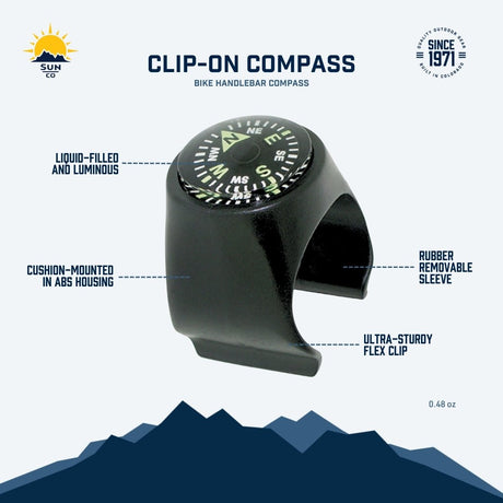 SUN - Clip-On Compass for Bikes