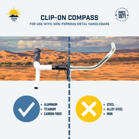 SUN - Clip-On Compass for Bikes