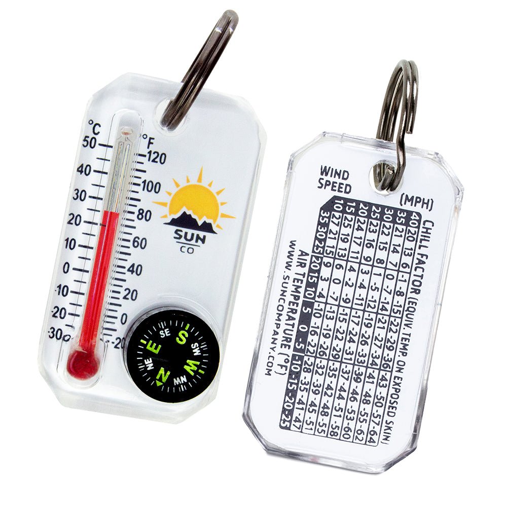 SUN - Therm-o-Compass with Luminous Liquid-Filled Compass