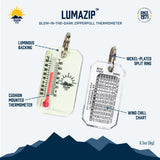 SUN - LUMAZIP Luminous Zip-o-Gage Thermometer