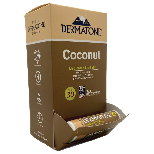 Dermatone - Coco Lip Balm SPF30 .15oz - 24 Count