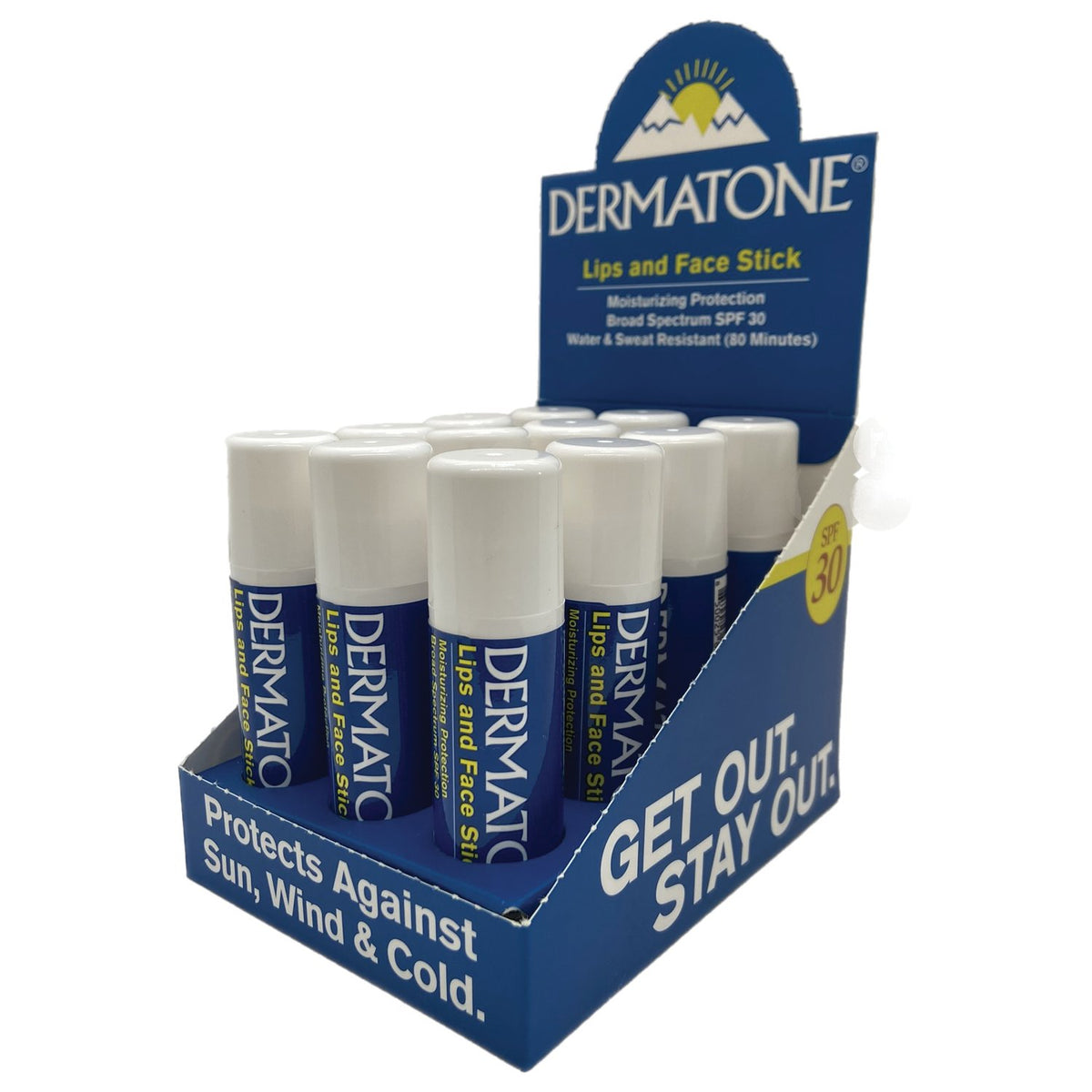 Dermatone - Lip & Face Protection Stick SPF30 Display (15-Pack)