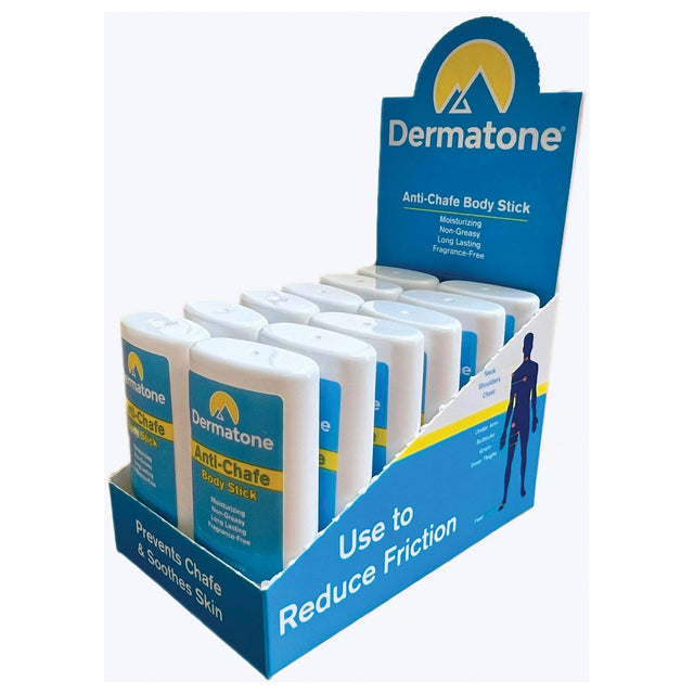 Dermatone - Anti-Chafe Body Stick 12-Count Display