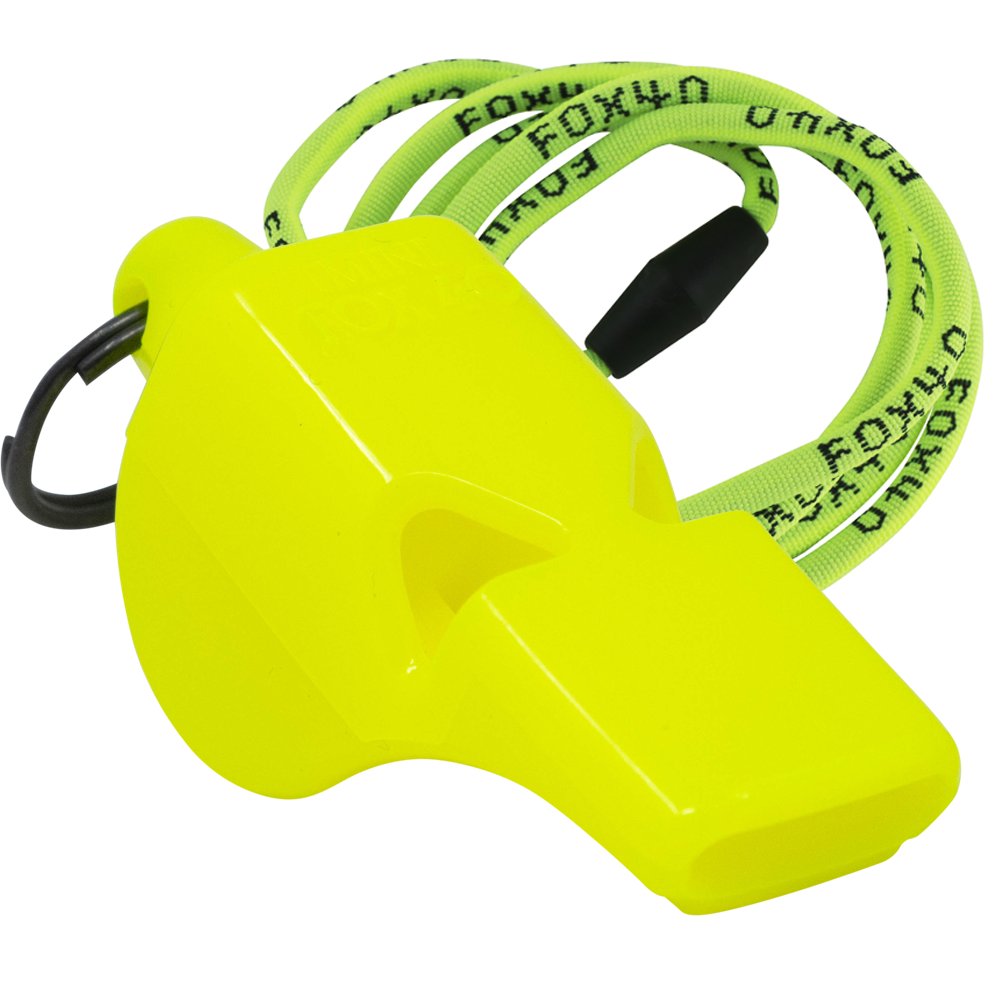 FOX 40 - Mini Safety Whistle with Lanyard - Neon Yellow