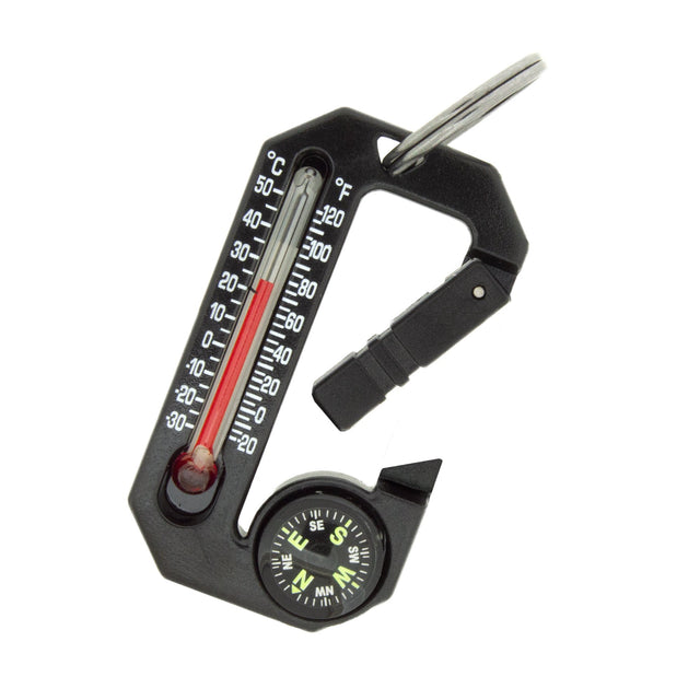 SUN - HikeHitch 2 Carabiner with Thermometer and Compass