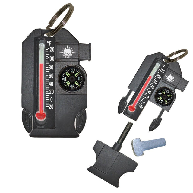 SUN - Outsider Thermometer Keychain with Survival Tools