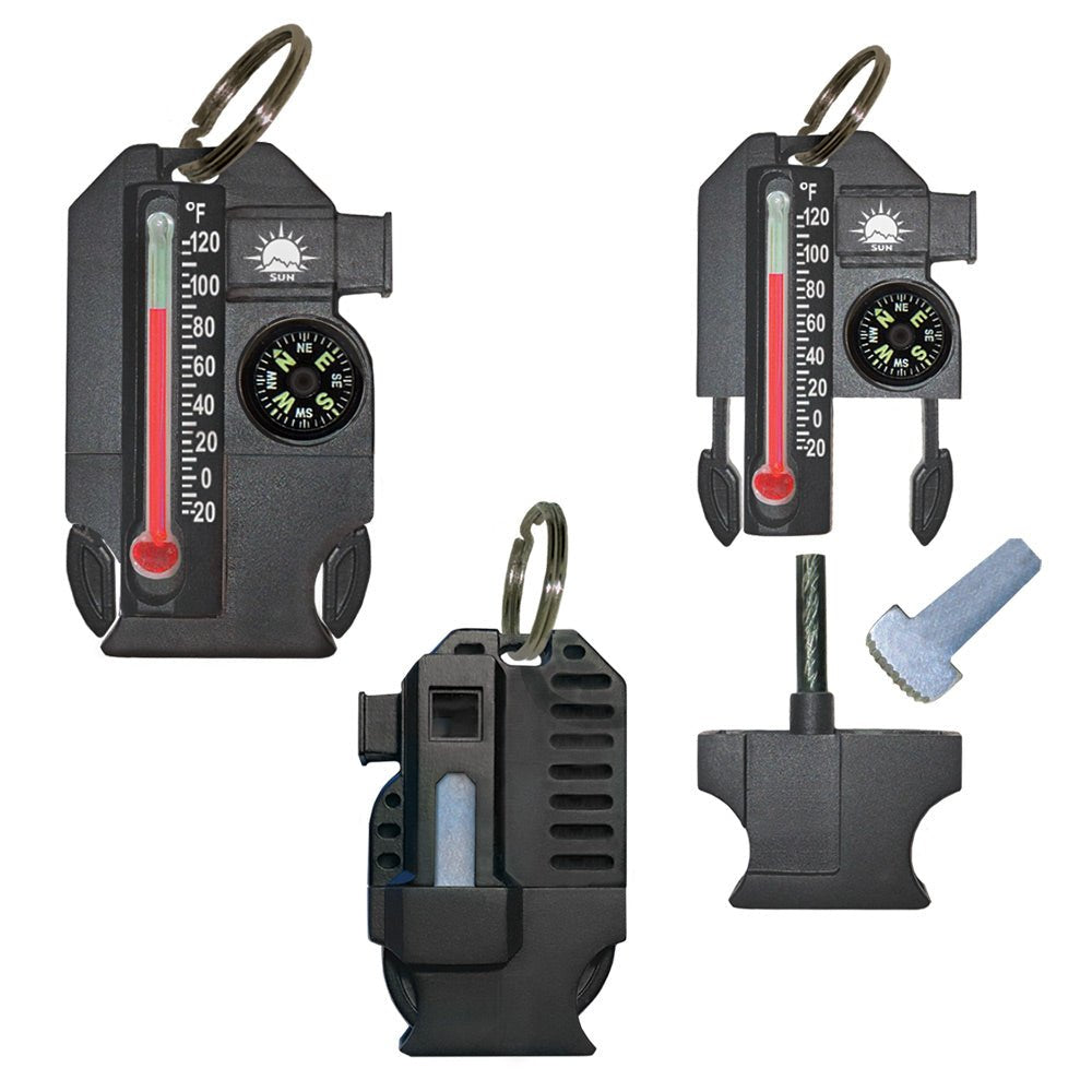 SUN - Outsider Thermometer Keychain with Survival Tools