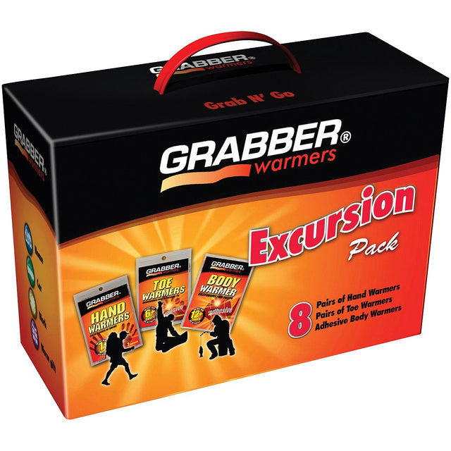 GRABBER - Excursion Multi Pack Hand, Toe, and Body Warmers