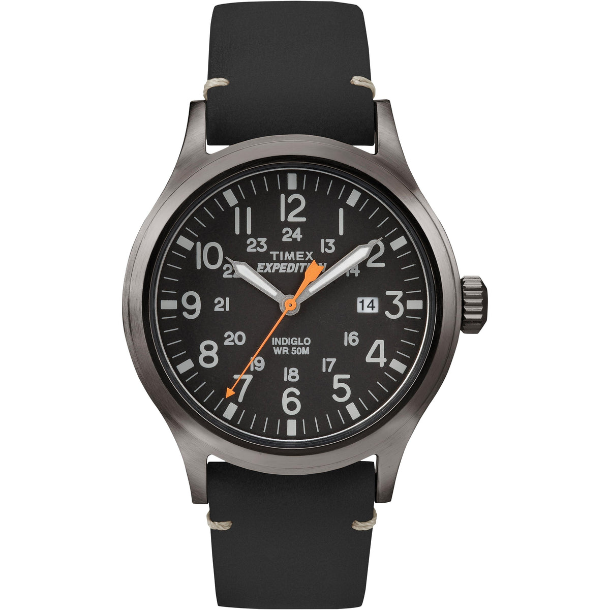 TIMEX - Expedition Scout Watch with Leather Strap