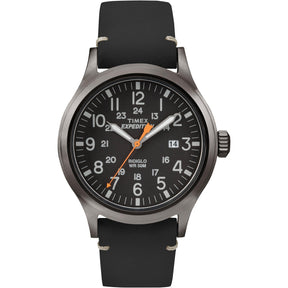 TIMEX - Expedition Scout Watch with Leather Strap