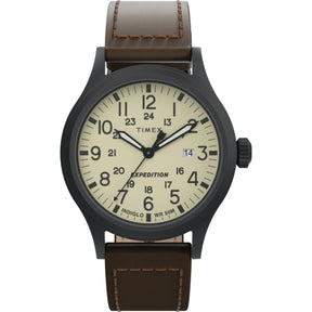 TIMEX - Expedition Scout Brown Leather Watch