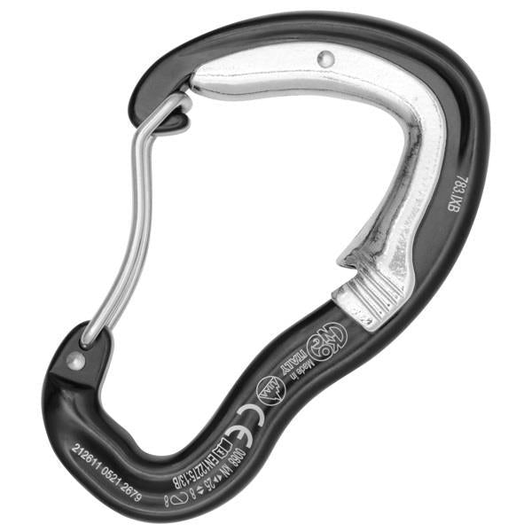 KONG - Ergo Open Latch Black Double Gate Carabiner
