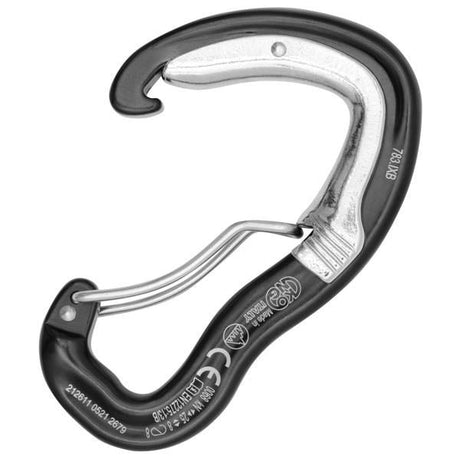 KONG - Ergo Open Latch Black Double Gate Carabiner — view 2
