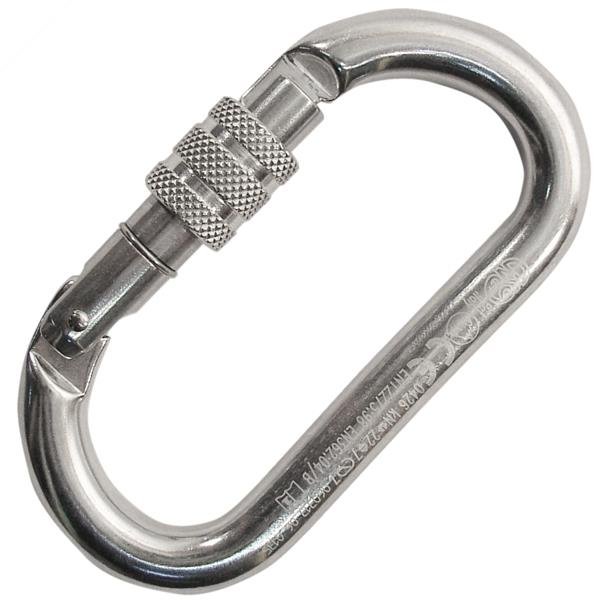 KONG - Oval Keylock Carabiner with Screw Sleeve - Polish