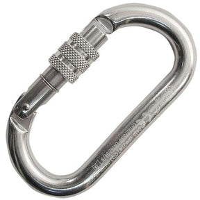 KONG - Oval Keylock Carabiner with Screw Sleeve - Polish
