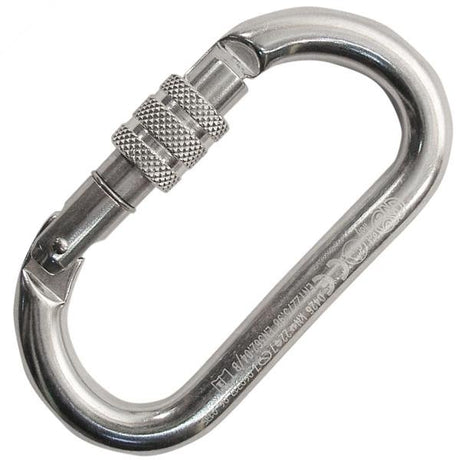 KONG - Oval Keylock Carabiner with Screw Sleeve - Polish