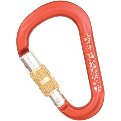 STUBAI - HMS Anodized SG Carabiner - Orange
