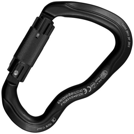 KONG - FERRATA 3AL Aluminum Carabiner with Auto Block Sleeve