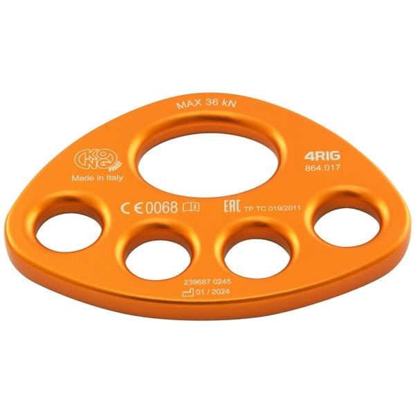 KONG - 4RIG Aluminum Anchor Plate - Orange — view 2