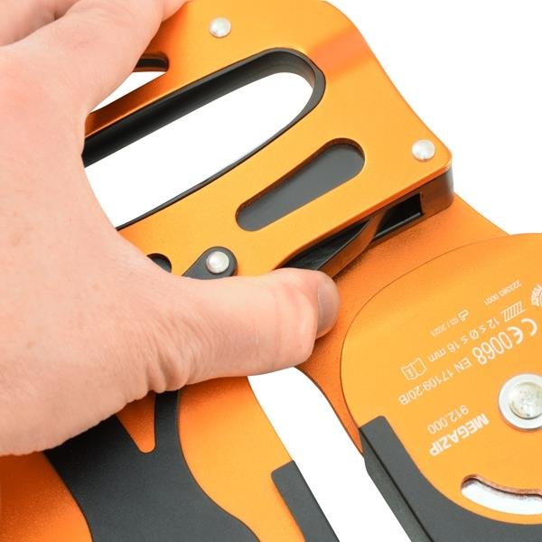 KONG - MegaZip Double Pulley for Long Zip Lines - Orange/Black — view 5