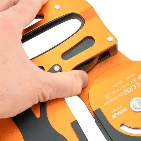 KONG - MegaZip Double Pulley for Long Zip Lines - Orange/Black — view 5