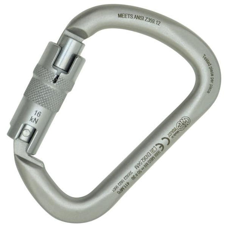 KONG - X-Large Carbon Steel Carabiner with Auto Block Sleeve