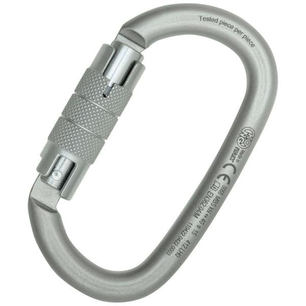 KONG - Ovalone Carbon Steel Carabiner TL White