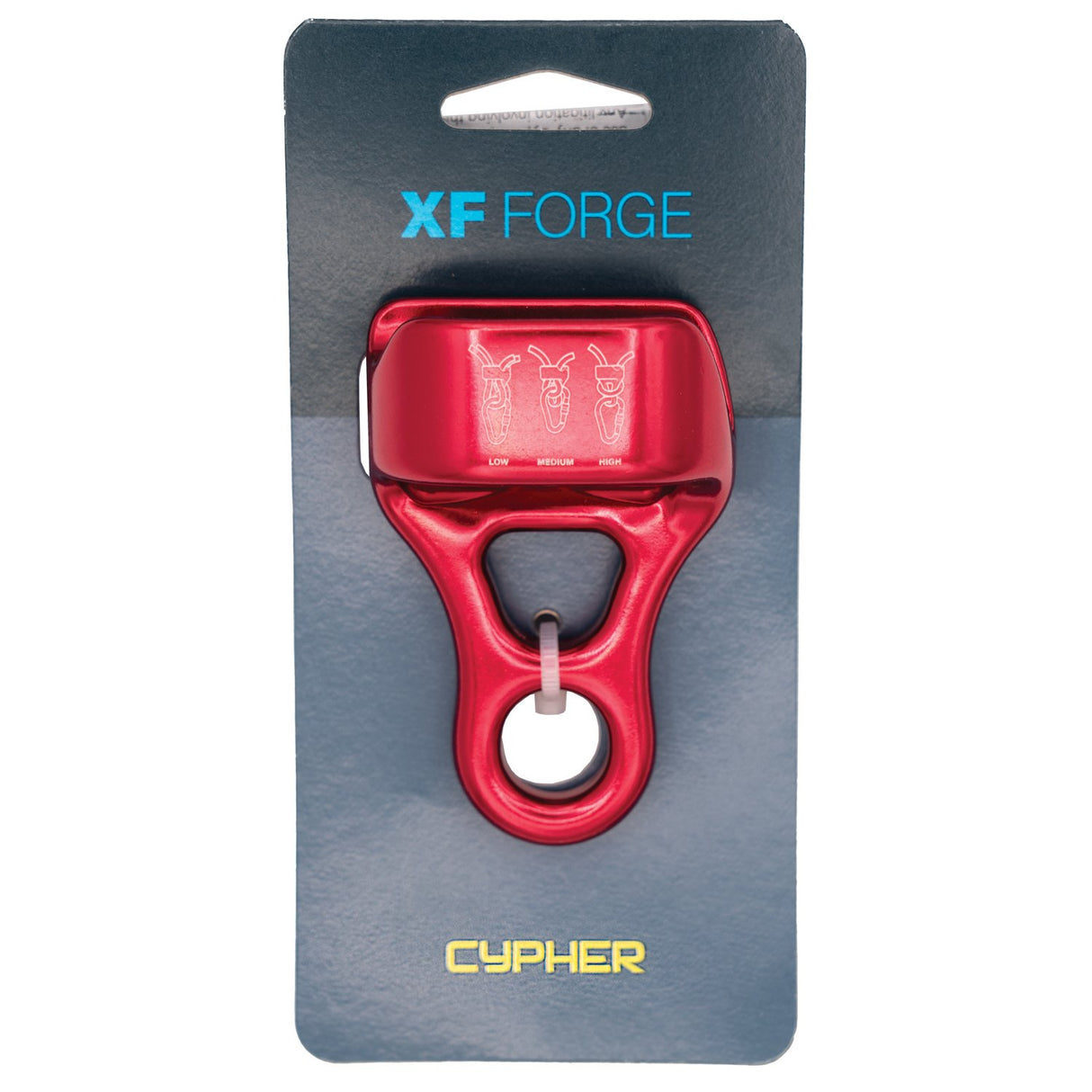 CYPHER - XF Forge Belay Device Red
