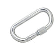 STUBAI - ASYM Oval 30kN Steel Carabiner with Screw Gate