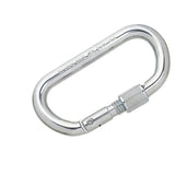 STUBAI - ASYM Oval 30kN Steel Carabiner with Screw Gate